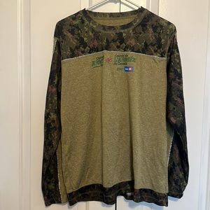 Mens Camouflage performance long sleeve shirt